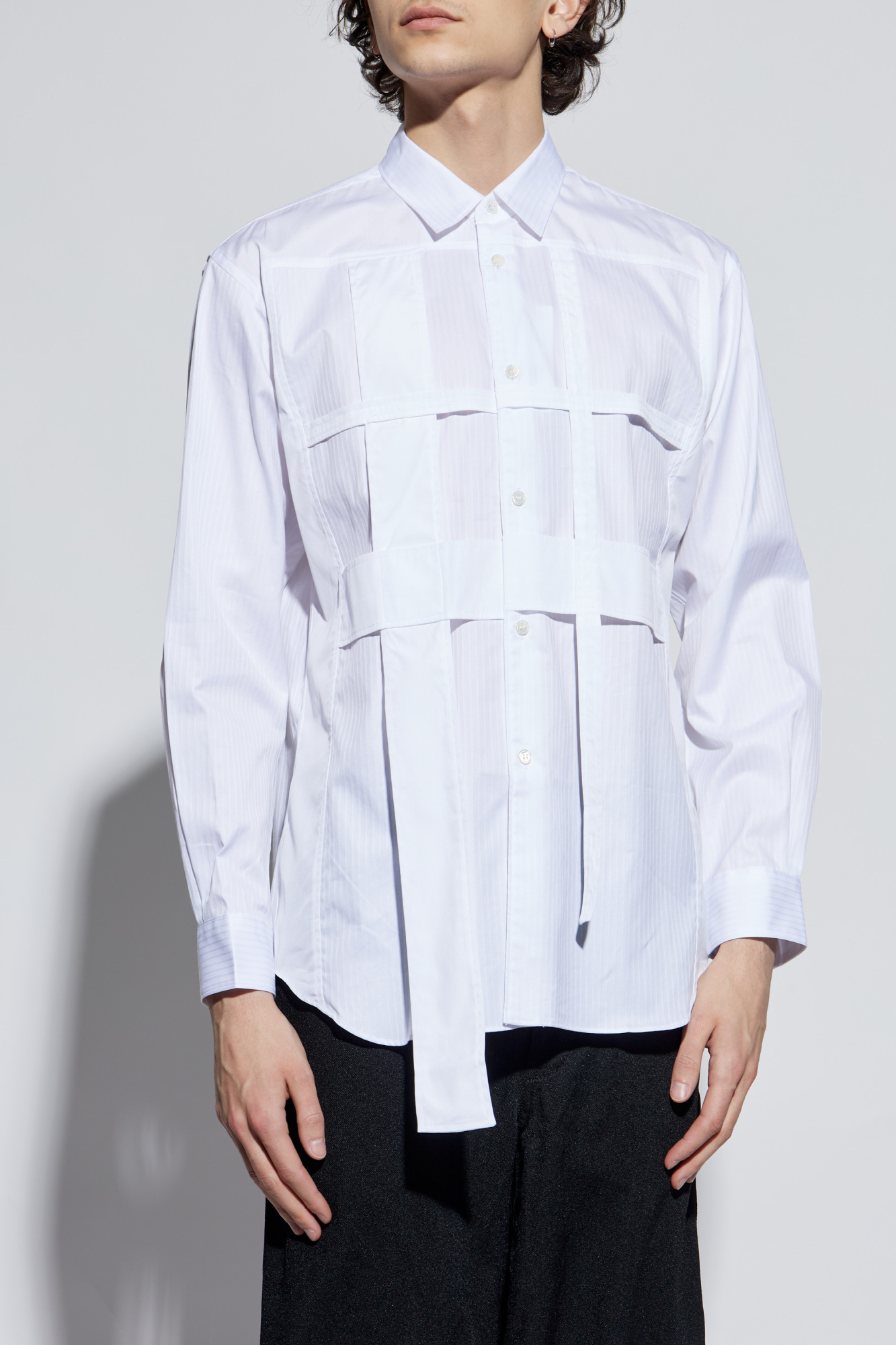 White Shirt with stripe pattern Comme des Garçons Shirt
